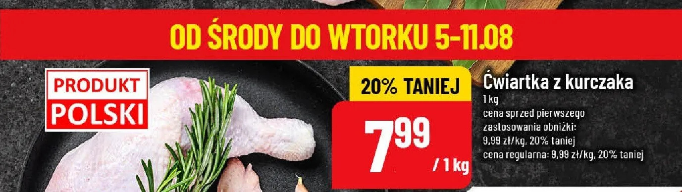 Ćwiartka z kurczaka promocja w POLOmarket