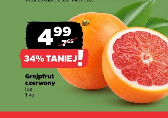 Grejpfrut czerwony promocja w Netto