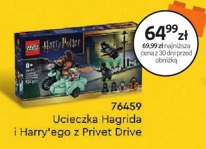 Klocki LEGO Harry Potter 76459 Ucieczka Hagrida i Harry'ego z Privet Drive promocja w Empik