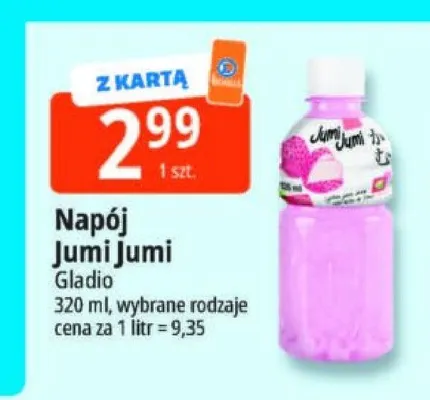 Napój Jumi Jumi Gladio promocja w Leclerc