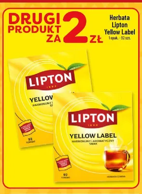 Herbata czarna Lipton Yellow Label promocja w POLOmarket