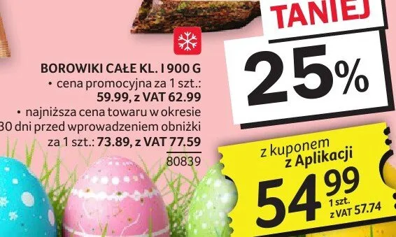 Borowiki całe kl. 1900 g promocja w Selgros