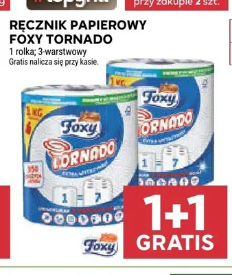 Ręcznik papierowy Foxy Tornado promocja w Stokrotka