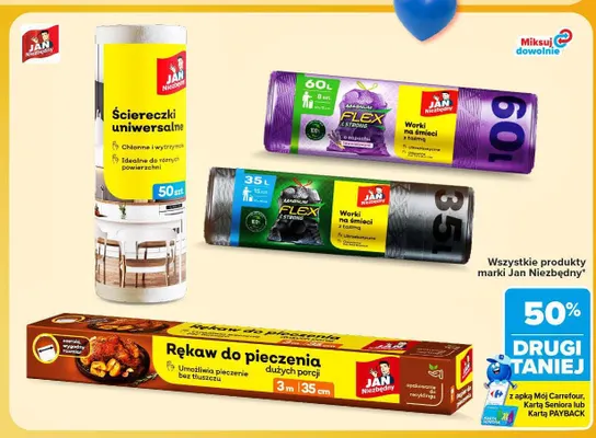 Worki na śmieci z taśmą Magnum Flex 35 l Jan Niezbędny promocja w Carrefour