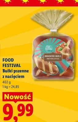 Bułki pszenne z nacięciem Food Festival promocja w Lidl