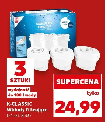 Wkłady filtrujące K-Classic 3-pak promocja w Kaufland