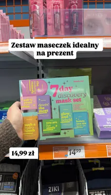 Zestaw maseczek idealny na prezent 7 day discovery mask set promocja w Action