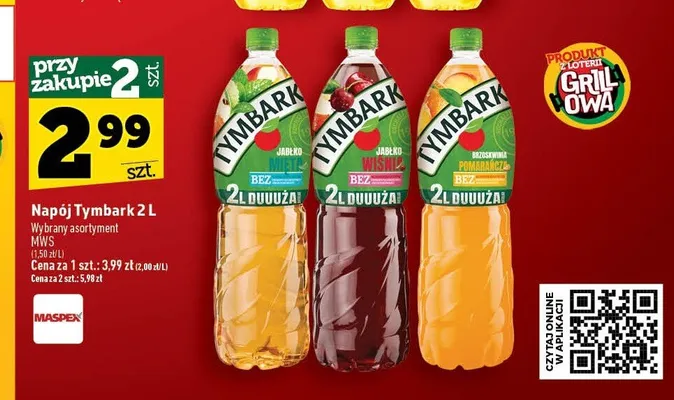 Napój Tymbark promocja w TOPAZ