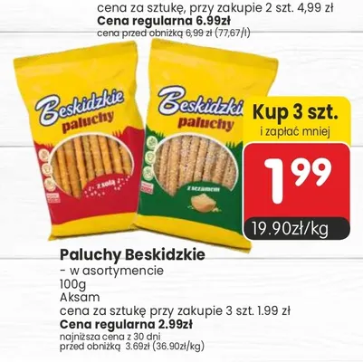 Paluchy Beskidzkie z solą Aksam promocja w Market Point