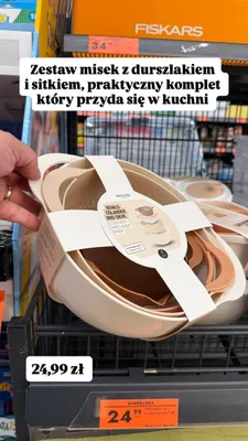 Zestaw misek z durszlakiem i sitkiem Smukee Home promocja w Biedronka