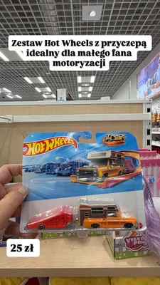 Zestaw z przyczepą Hot Wheels Track Fleet promocja w Pepco