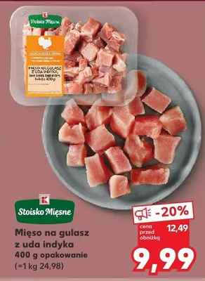 Mięso na gulasz z uda indyka promocja w Kaufland