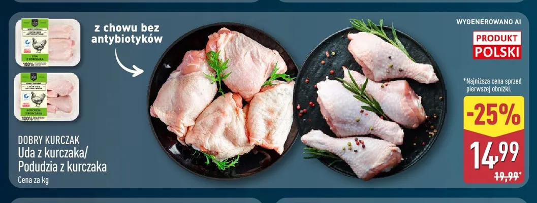 Podudzia z kurczaka Dobry Kurczak promocja w Aldi
