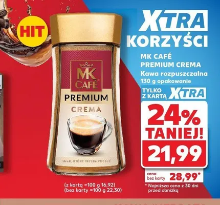 Kawa rozpuszczalna MK Café Premium Crema promocja w Kaufland