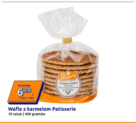 Wafle z karmelem Patisserie promocja w Action