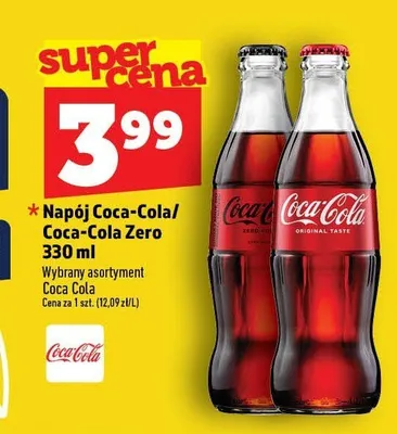 Napój Coca-Cola Zero promocja w TOPAZ