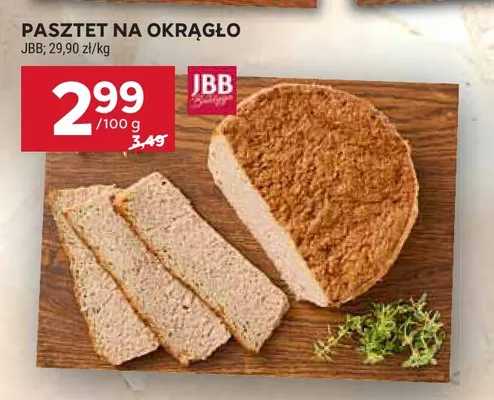 Pasztet na okrągło JBB promocja w Stokrotka