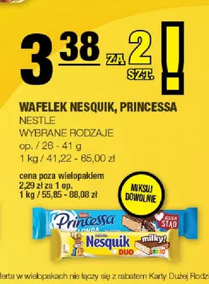 Wafelek Princessa Longa promocja w SPAR