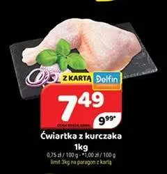 Ćwiartka z kurczaka promocja w Delfin