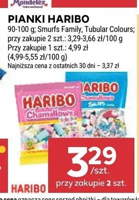 Pianki Haribo Chamallows Smurfs Family promocja w Stokrotka