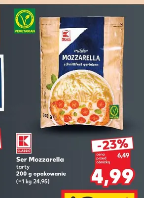 Ser mozzarella tarty K-Classic promocja w Kaufland