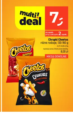 Chrupki Cheetos Crunchos Sweet Chili promocja w Dealz