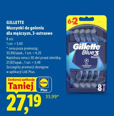 Maszynki do golenia dla mężczyzn, 3-ostrzowe promocja w Lidl