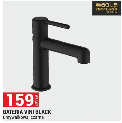 BATERIA VINI BLACK umywalkowa, czarna promocja w Merkury Market