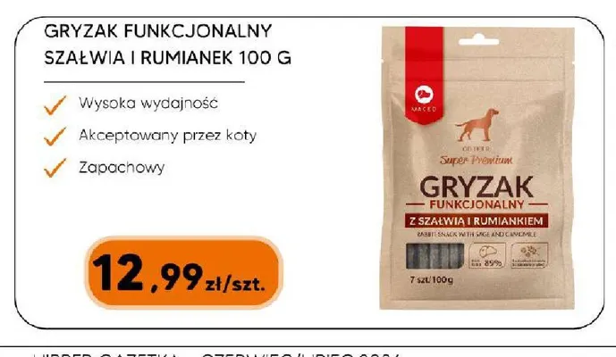 Gryzak funkcjonalny szałwia i rumianek Maced promocja w HIPPER.pl