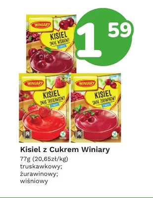 Kisiel z cukrem Winiary żurawinowy promocja w Limonka