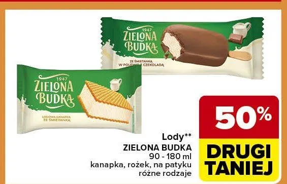 Lody kanapka, rożek, na patyku różne rodzaje promocja w Carrefour Express