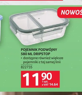 Pojemnik podwójny 580 ml Dripstop promocja w Selgros
