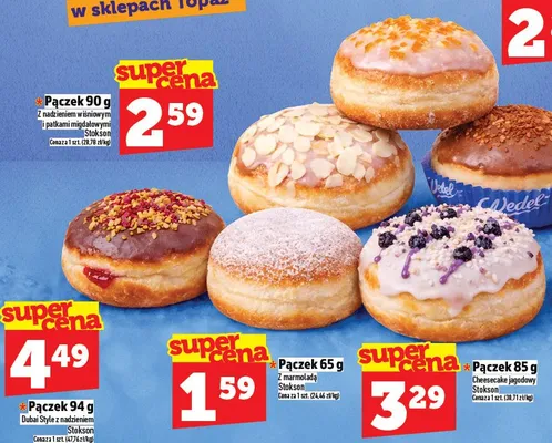 Pączek 65 g z marmolądą promocja w TOPAZ