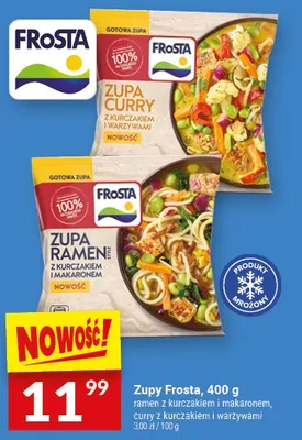 Zupa ramen z kurczakiem i makaronem, curry z kurczakiem i warzywami promocja w Twój Market
