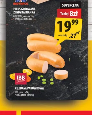 Kiełbasa parówkowa JBB promocja w Arhelan