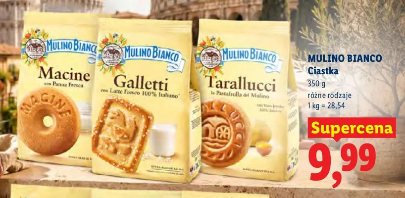Ciastka Tarallucci Mulino Bianco promocja w Lidl