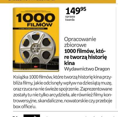 Książka 1000 filmów, które tworzą historię kina promocja w Empik