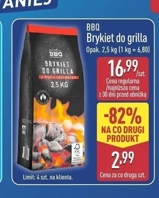 Brykiet do grilla BBQ promocja w Aldi