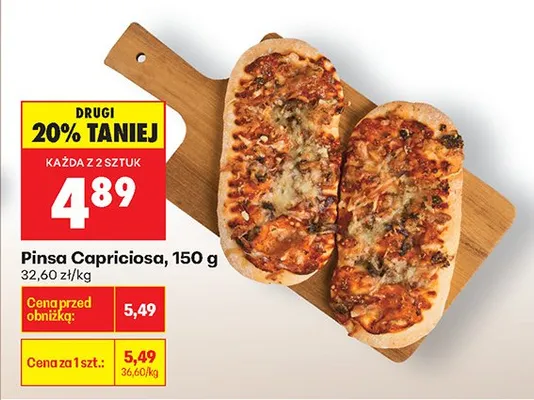 Pinsa Capriciosa, 150 g promocja w Biedronka
