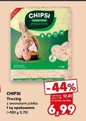 Trociny z aromatem jabłka Chipsi promocja w Kaufland