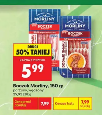 Boczek parzony Morliny promocja w Biedronka