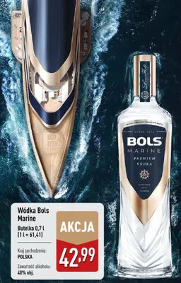 Wódka Bols Marine promocja w Aldi