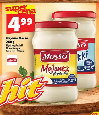 Majonez Mosso light promocja w TOPAZ