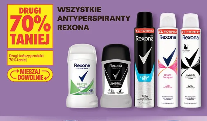 Antyperspirant Rexona promocja w Biedronka