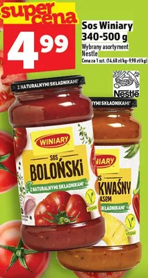 Sos Winiary 340-500 g promocja w TOPAZ