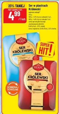 Ser w plastrach Królewski Sierpc promocja w POLOmarket