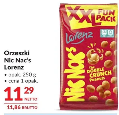 Orzeszki Nic Nac's Lorenz promocja w Makro