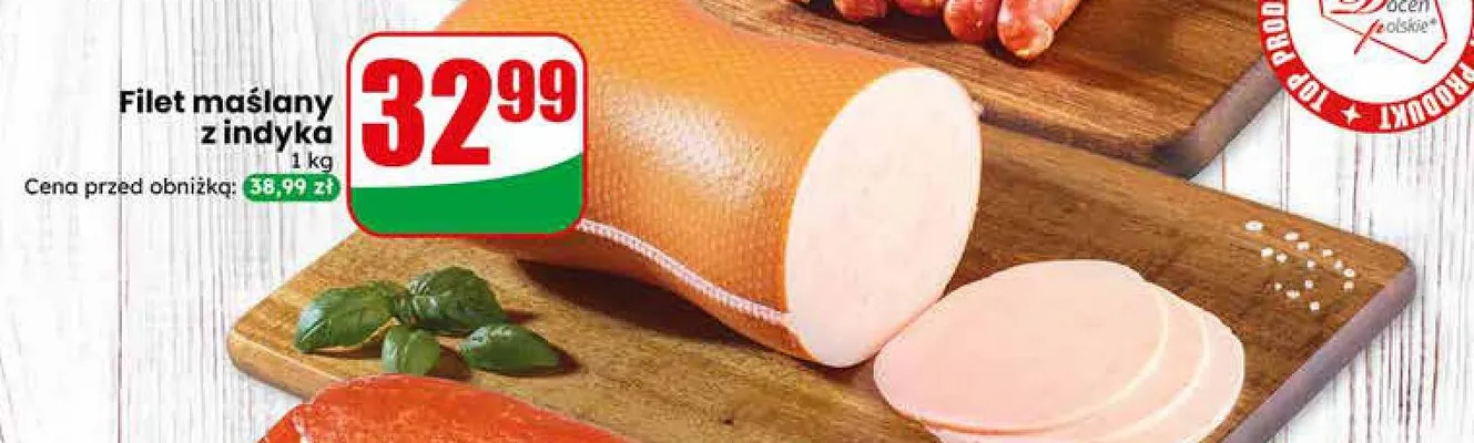 Filet maślany z indyka promocja w Dino