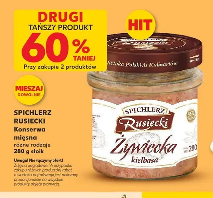 Konserwa mięsna Spichlerz Rusiecki promocja w Kaufland