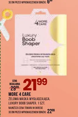 Żelowa maska wygładzająca Luxury Boob Shaper MORE 4 CARE promocja w Drogerie Natura